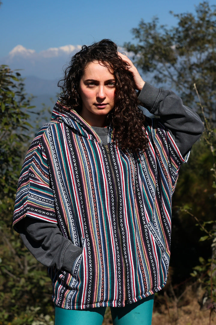 Kaftan Jacket – Dark Green, front three-quarter view